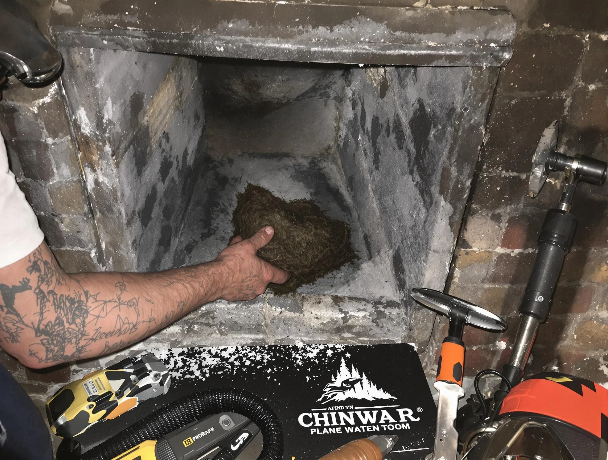Paradise Valley Chimney Sweep safely removing debris and screening chimney in Paradise Valley, AZ