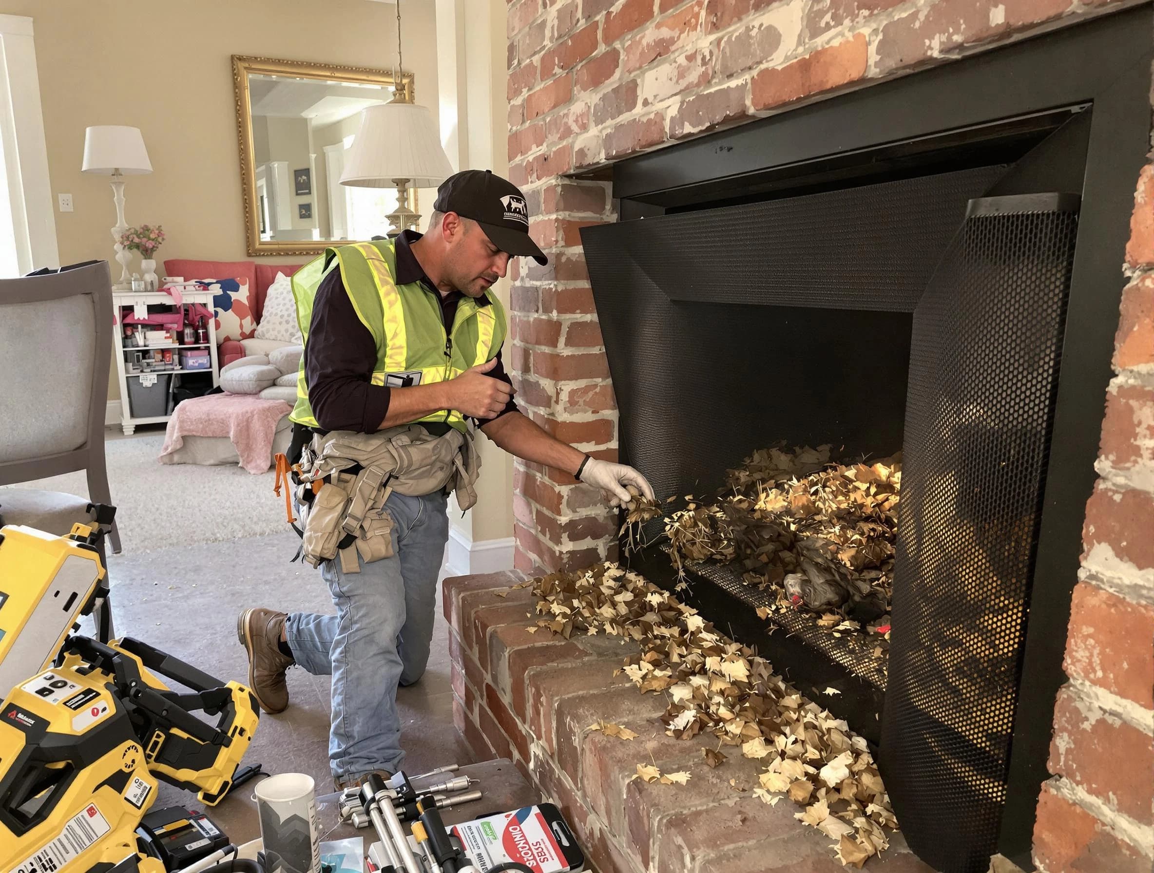 Safe screening installation by Paradise Valley Chimney Sweep in Paradise Valley, AZ