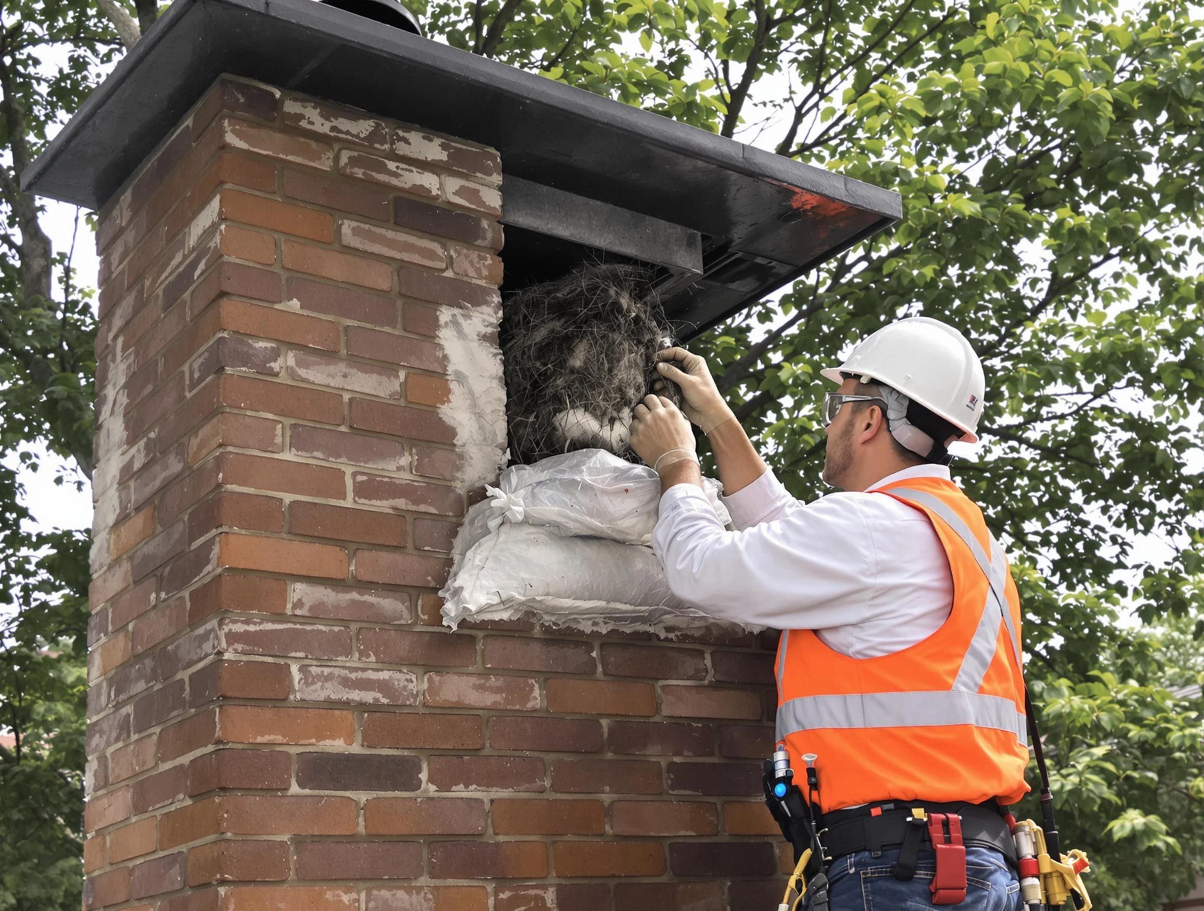 Humane removal of debris and animals by Paradise Valley Chimney Sweep in Paradise Valley, AZ