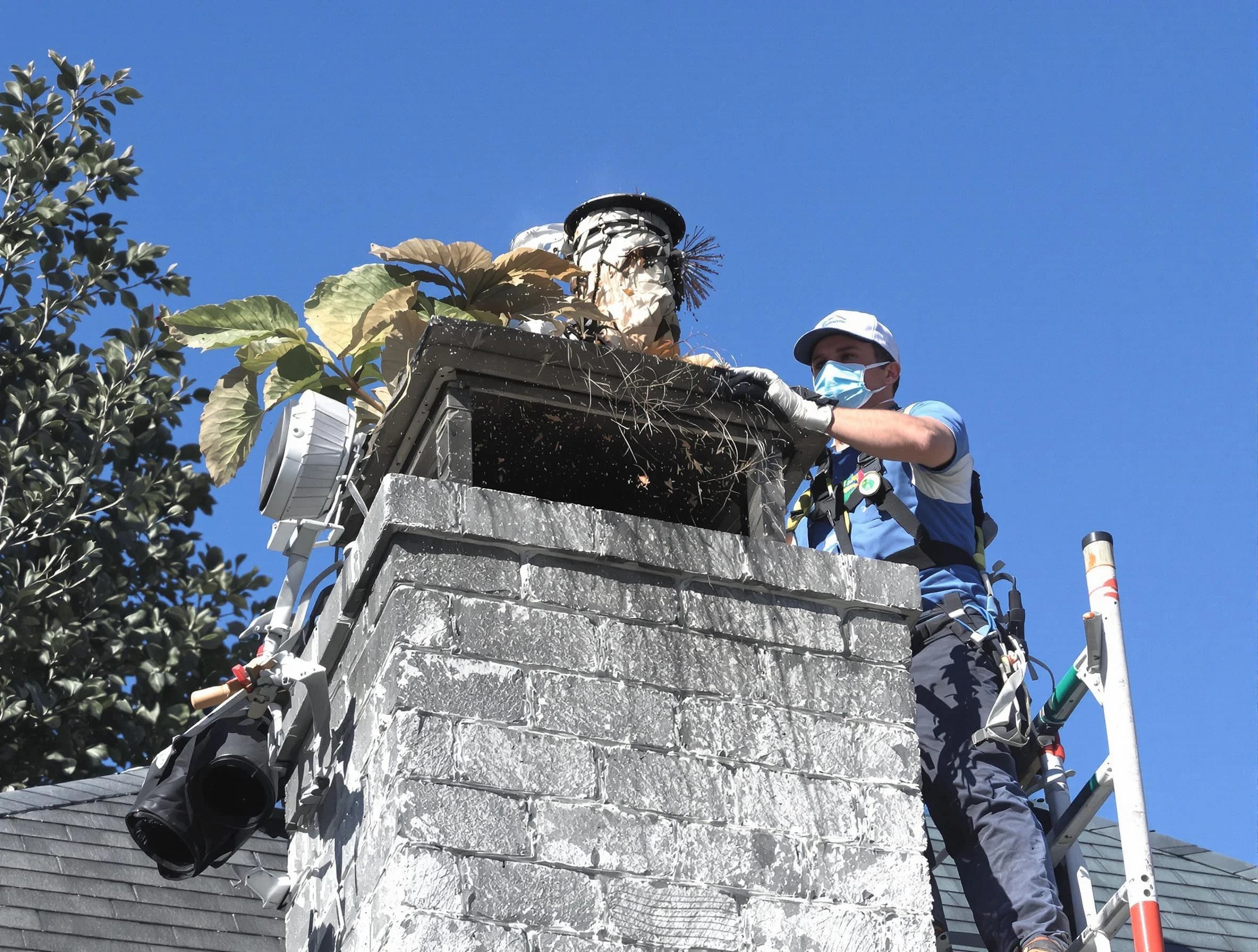Paradise Valley Chimney Sweep specialist performing chimney cleaning in Paradise Valley, AZ