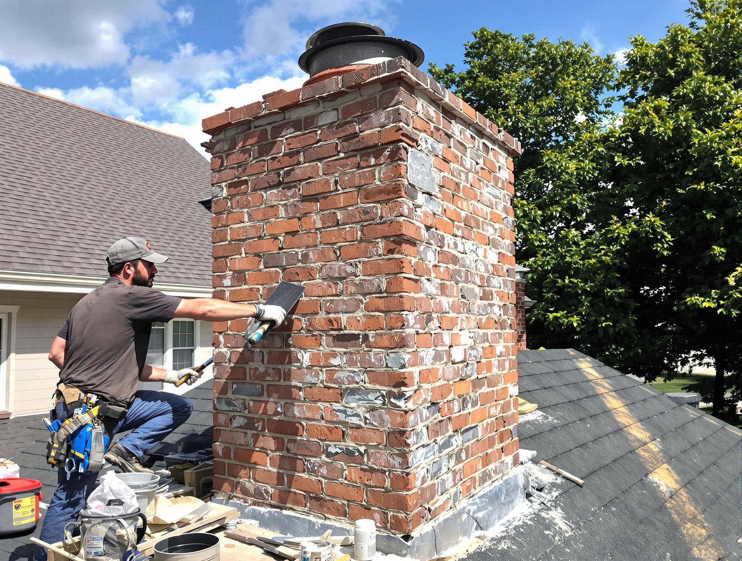 Completed chimney rebuild by Paradise Valley Chimney Sweep in Paradise Valley, AZ