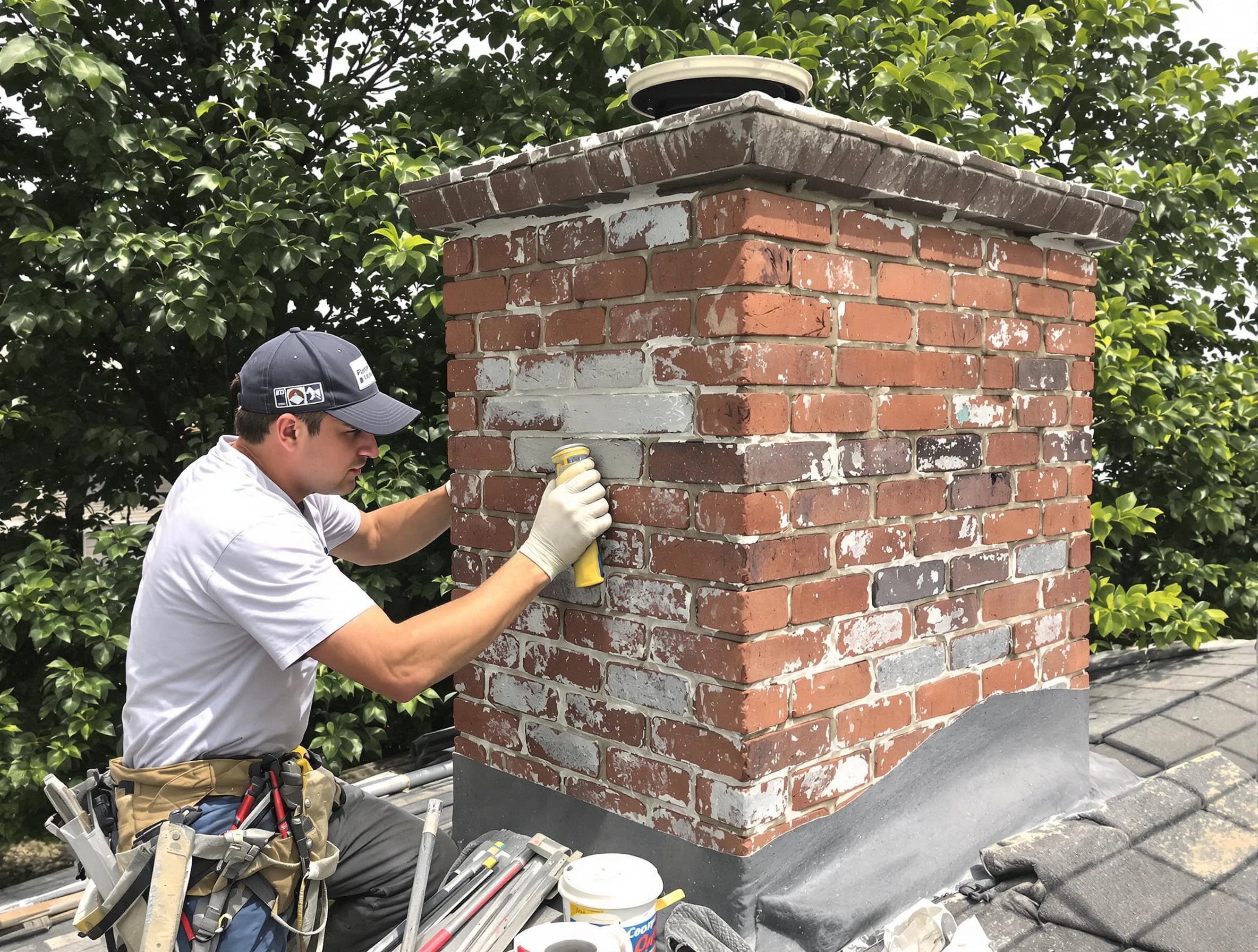Paradise Valley Chimney Sweep restoring an aging chimney in Paradise Valley, AZ