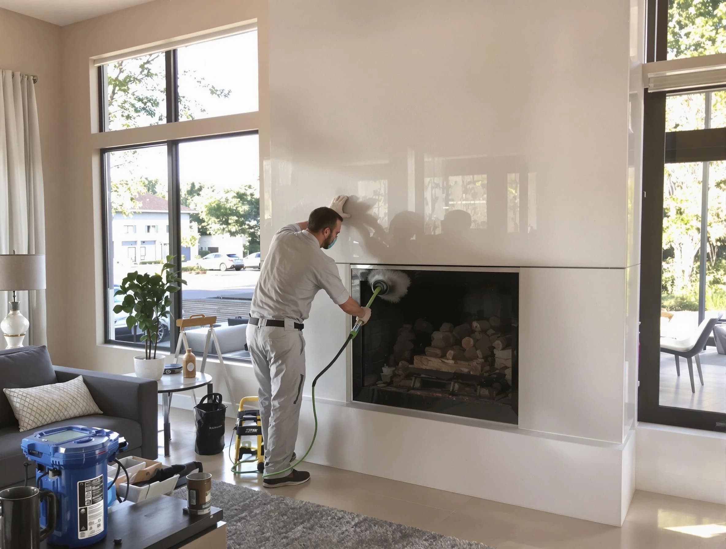 Paradise Valley Chimney Sweep performing thorough soot removal in Paradise Valley, AZ