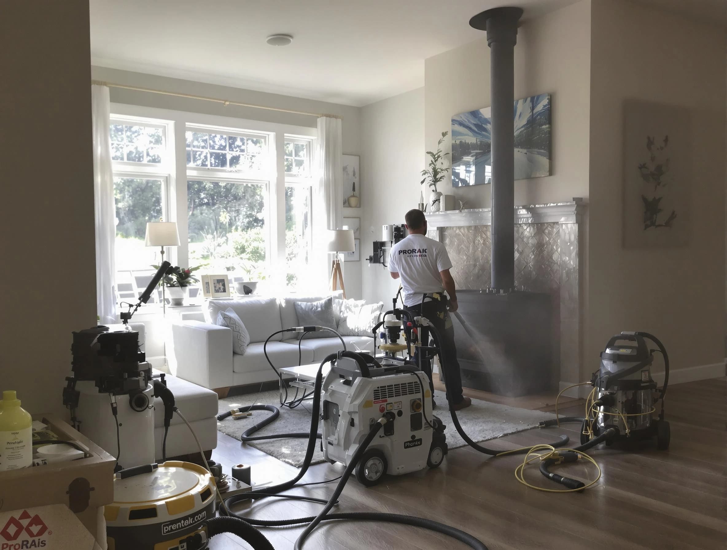Soot removal service by Paradise Valley Chimney Sweep for a fireplace in Paradise Valley, AZ