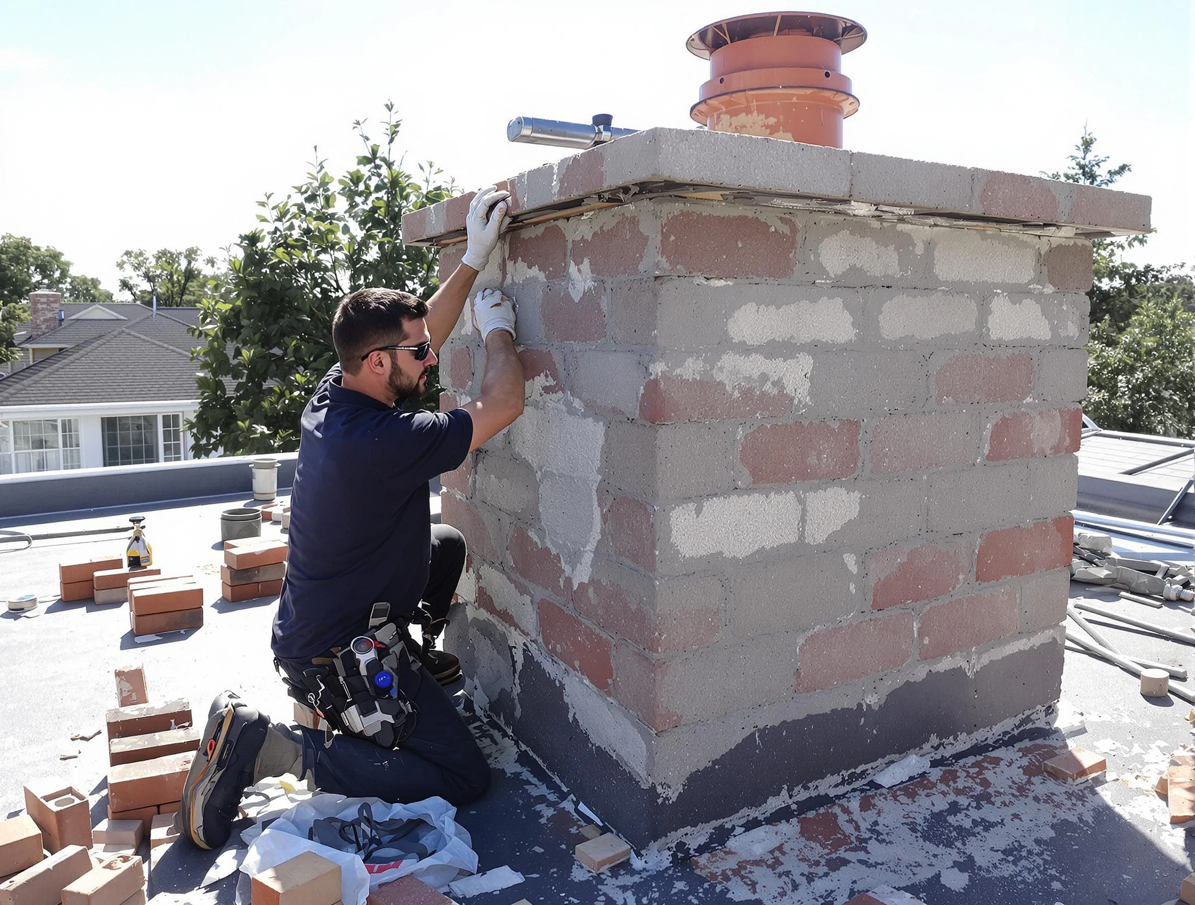 Advanced chimney repair process by Paradise Valley Chimney Sweep in Paradise Valley, AZ