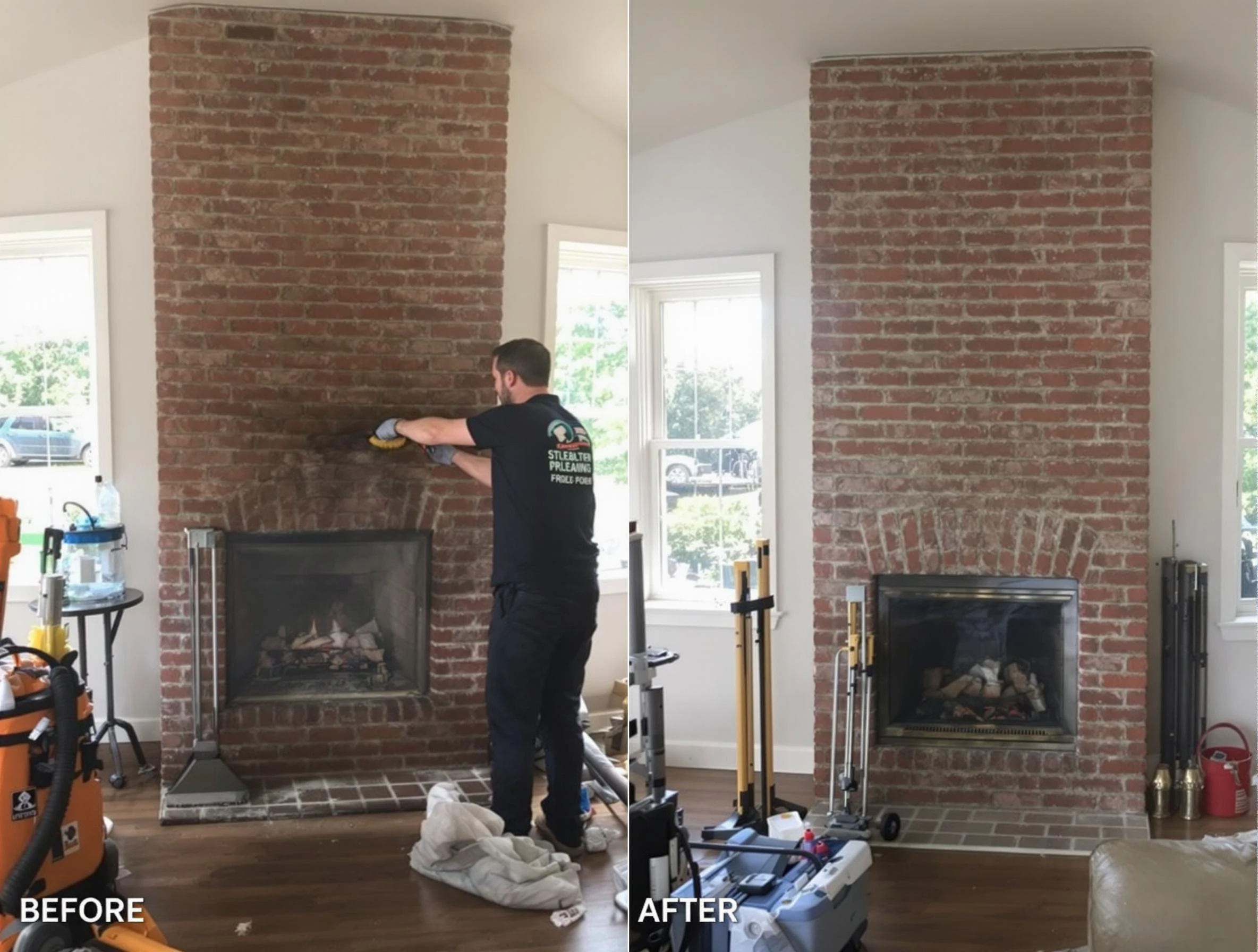 Finished chimney sweeping service by Paradise Valley Chimney Sweep in Paradise Valley, AZ