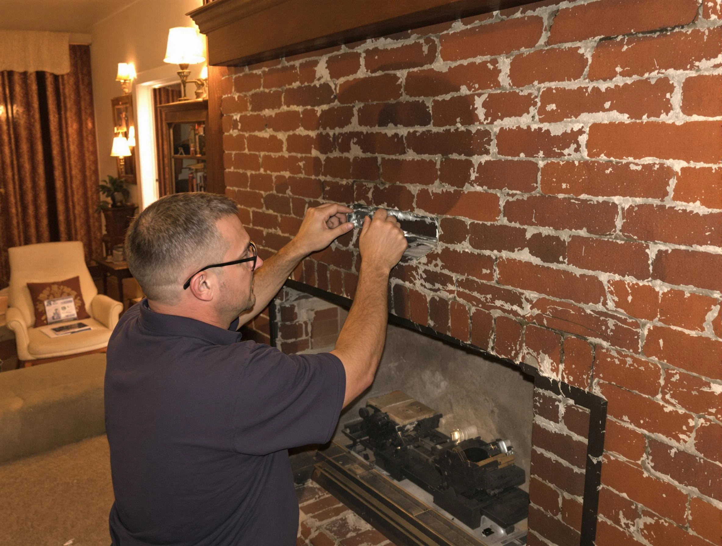 Paradise Valley Chimney Sweep expert fixing a fireplace in Paradise Valley, AZ