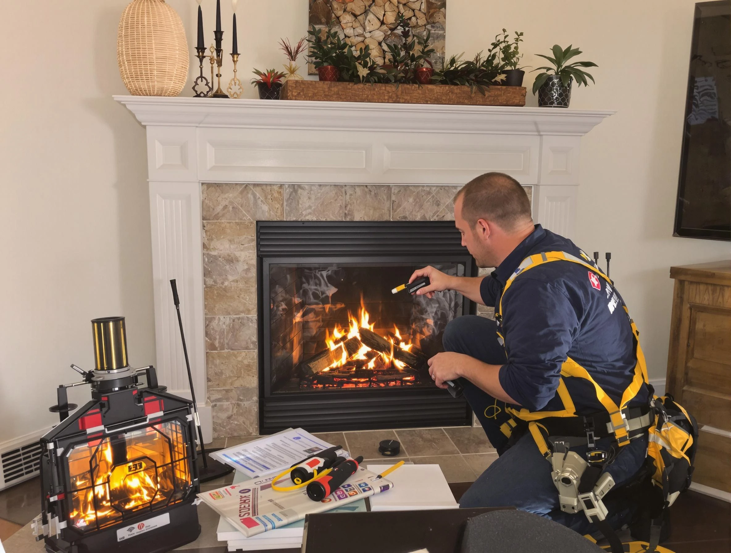 Safety-focused fireplace inspection by Paradise Valley Chimney Sweep in Paradise Valley, AZ